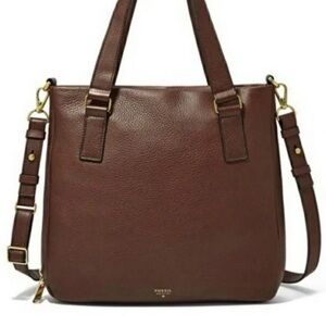 Fossil Preston ExplorerZip Leather Crossbody/ Shoulder Bag NWOT Gorgeous